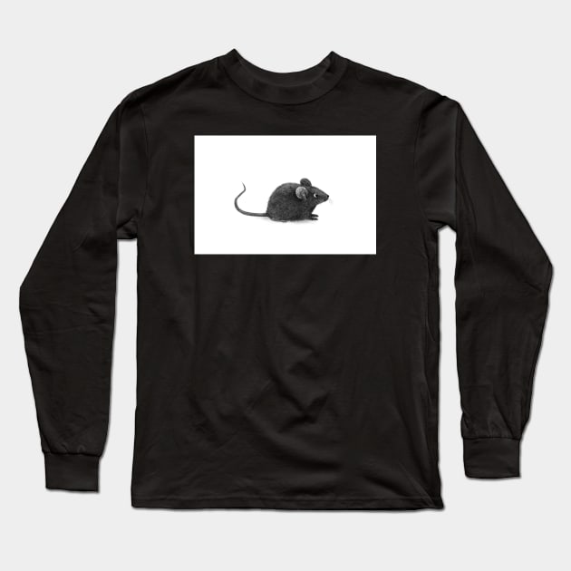 Mono Mouse Long Sleeve T-Shirt by Terry Fan